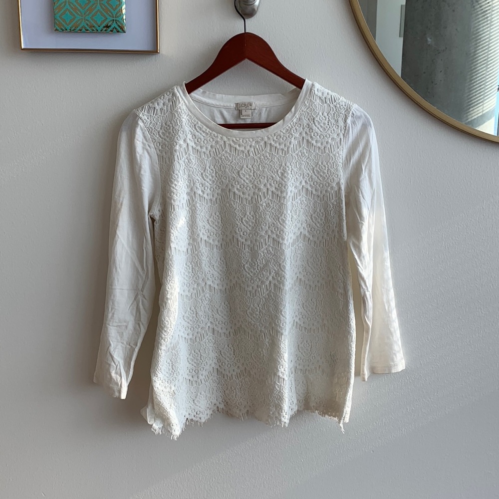 White lace tee